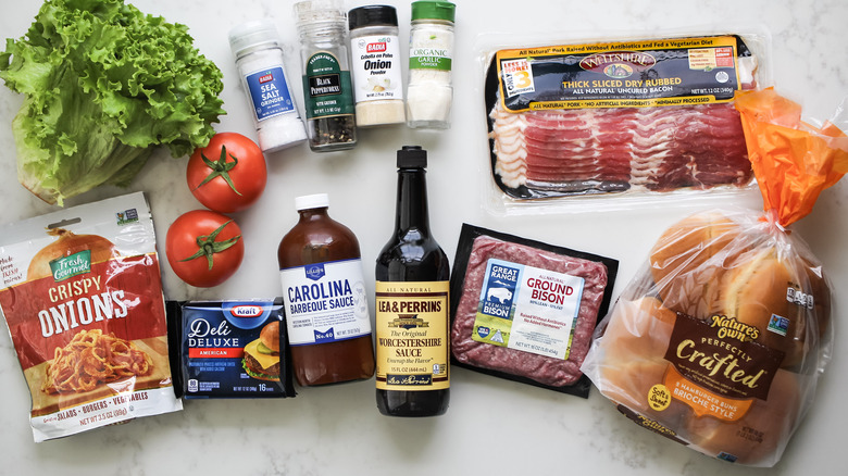 bacon bison burger ingredients