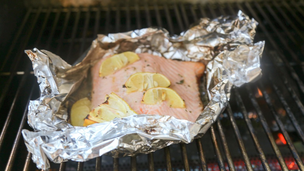 salmon grilling for a grilled salmon recipe