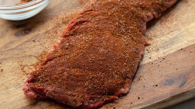 seasoned skirt steak