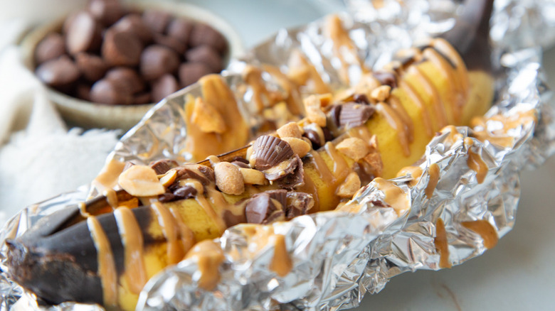 chocolate peanut butter Banana Boat