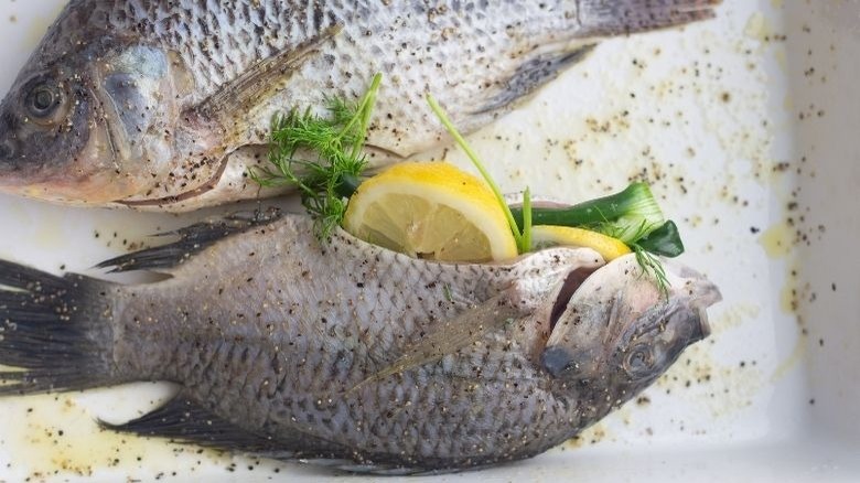 tilapia stuffed with lemon