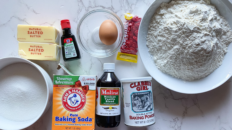 ingredients for sugar cookies