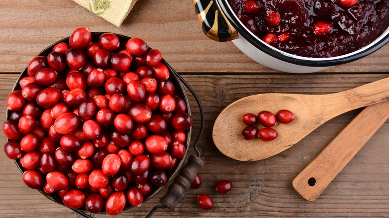 Homemade cranberry sauce