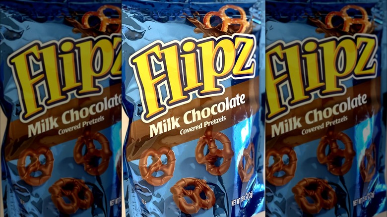 flips milk chocolate pretzels