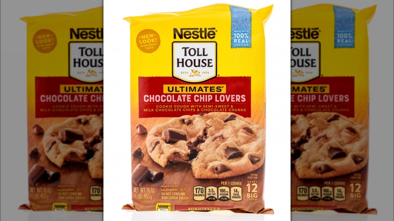 toll house cookie dough package