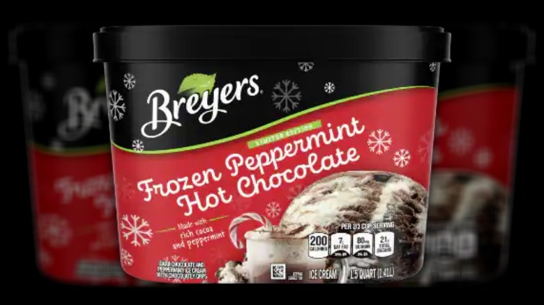 Breyers frozen peppermint hot chocolate