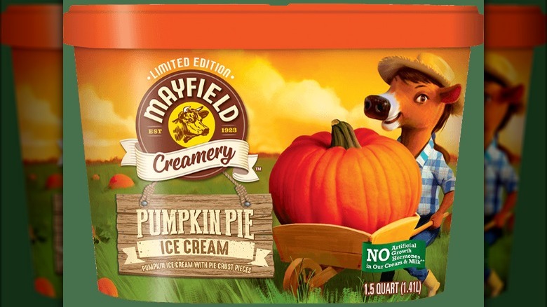 Mayfield pumpkin pie ice cream