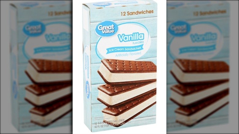 Great Value ice cream sandwiches