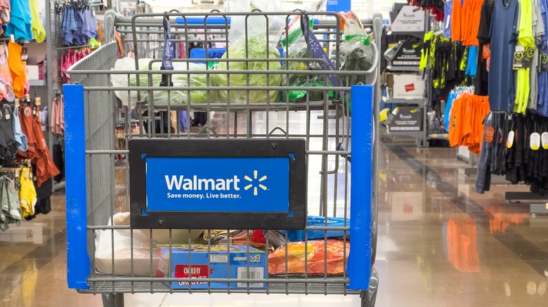 Shopping cart in Walmart