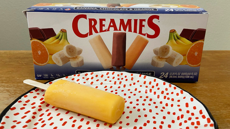 creamies orange bar with box