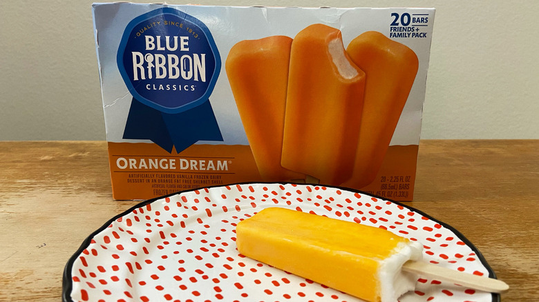 blue ribbon creamsicle with box