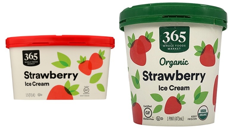 Whole Foods 365 strawberry ice cream