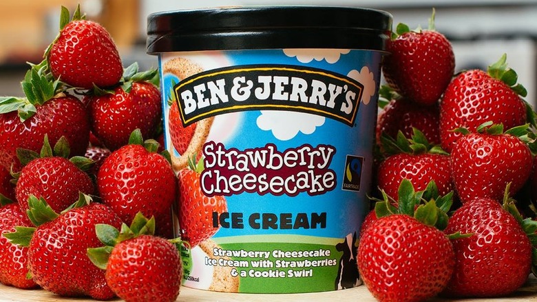 Ben & Jerry's Strawberry Cheesecake ice cream