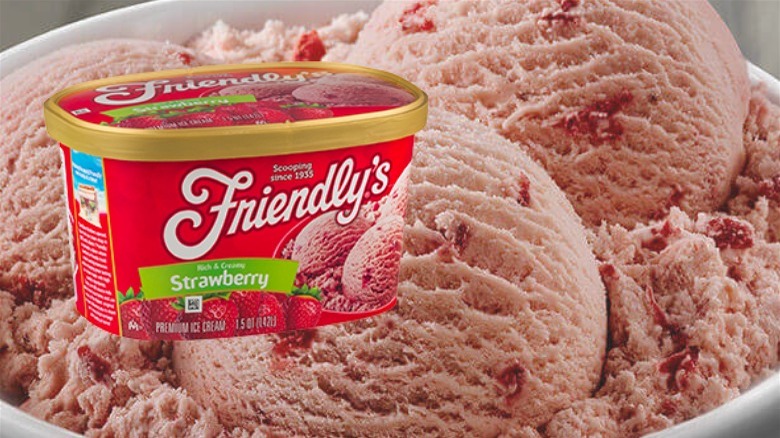 Friendly's strawberry ice cream