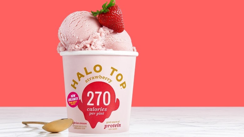 Strawberry Halo Top pint