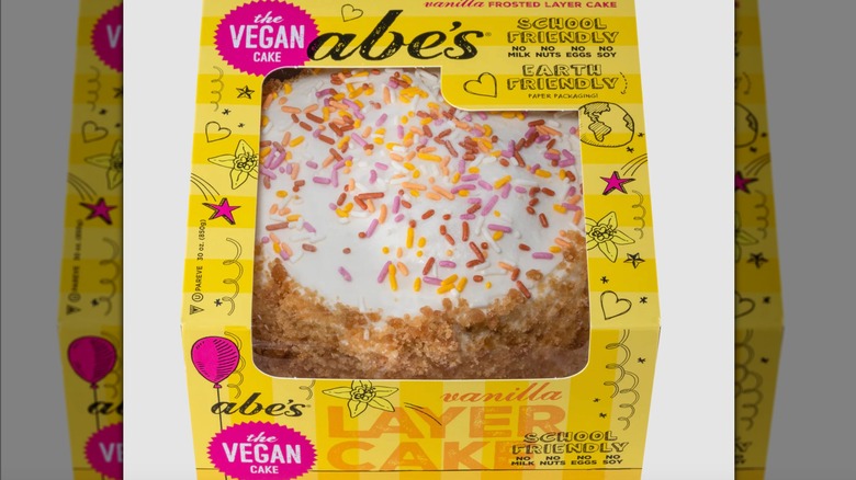 Abe's Muffins vegan vanilla layer cake