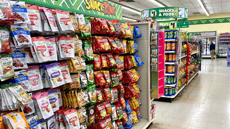 Dollar Tree snack aisle