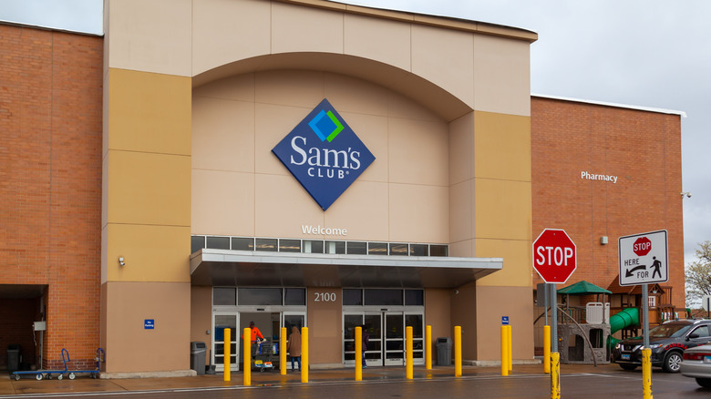 Sam's Club storefront daytime