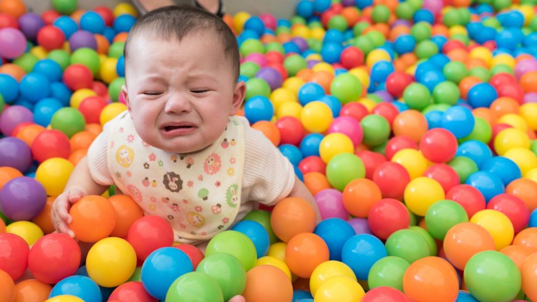 baby in playplace