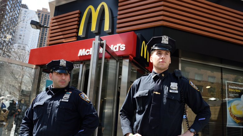 cops at McDonalds