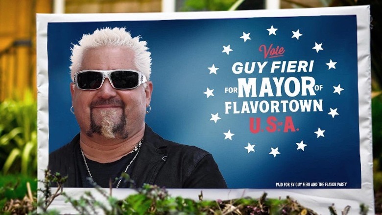 campaign sign for Guy Fieri