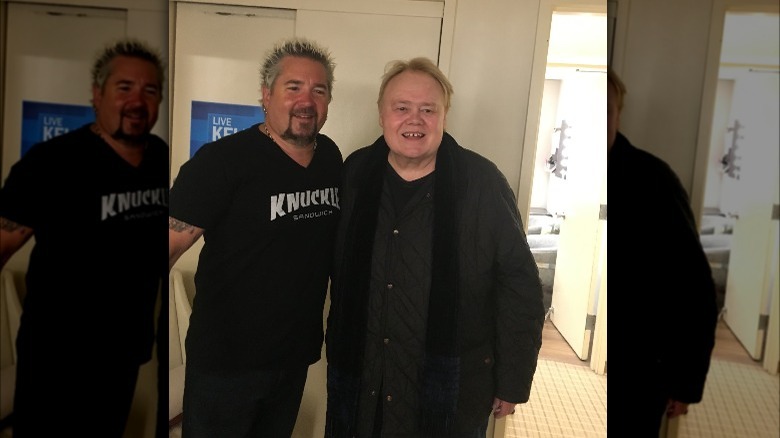 Guy Fieri with Louie Anderson