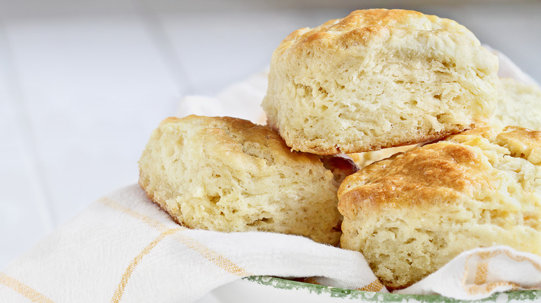 Plate of buttermilk biscuits