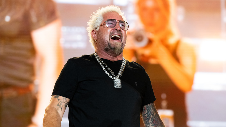 Guy Fieri onstage at Stagecoach