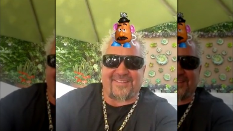 Guy Fieri with Mr. Potato Head