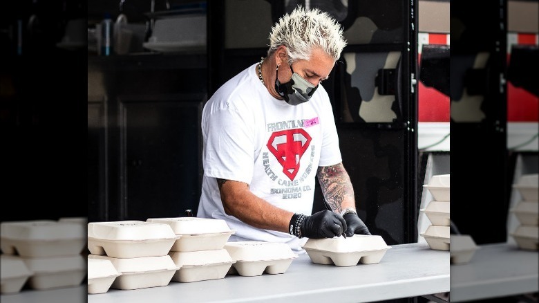 Guy Fieri doing charity work