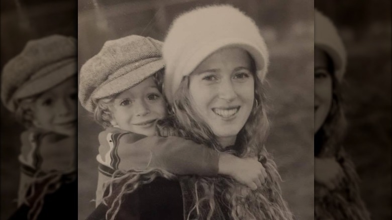 Young Guy Fieri with his sister