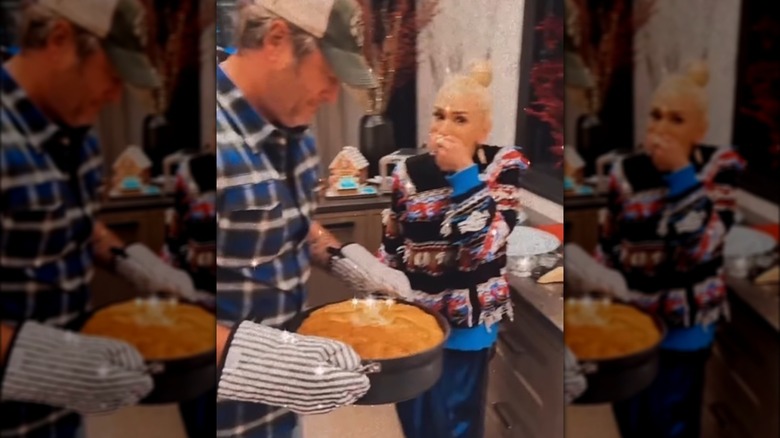 gwen stefani and blake shelton's christmas timpano