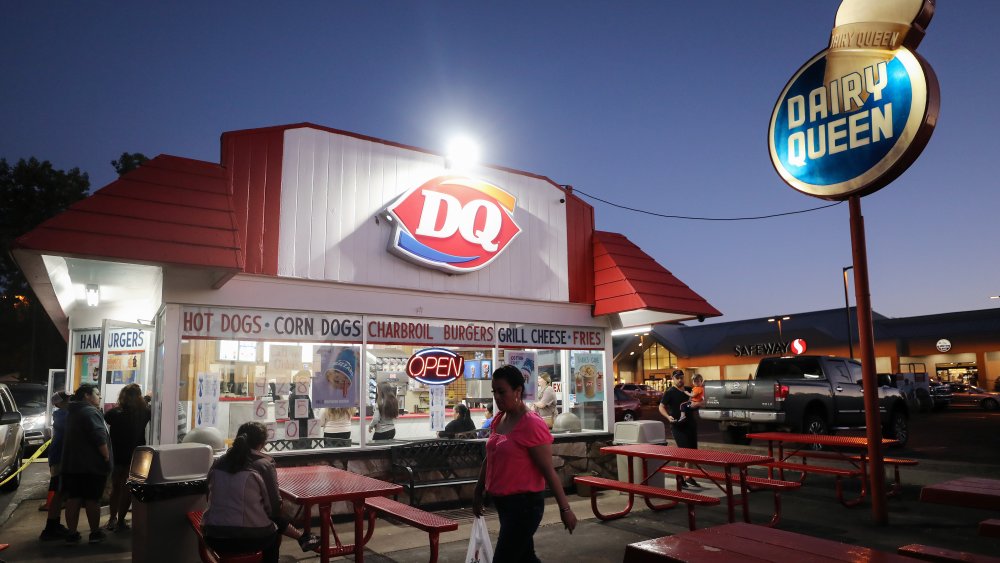 Dairy queen at night