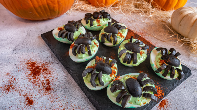 halloween deviled eggs