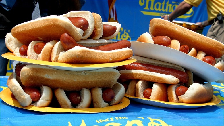 Large selection of hotdogs