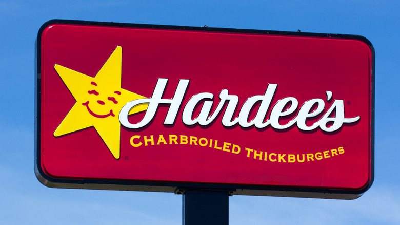 Hardee's store sign