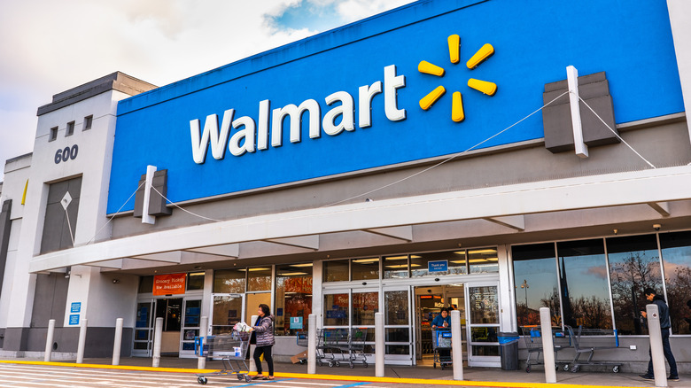 Walmart store and sign