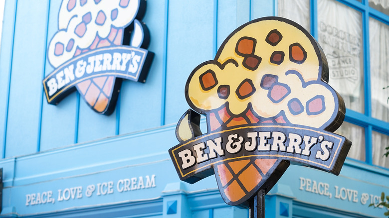 Ben & Jerry's sign