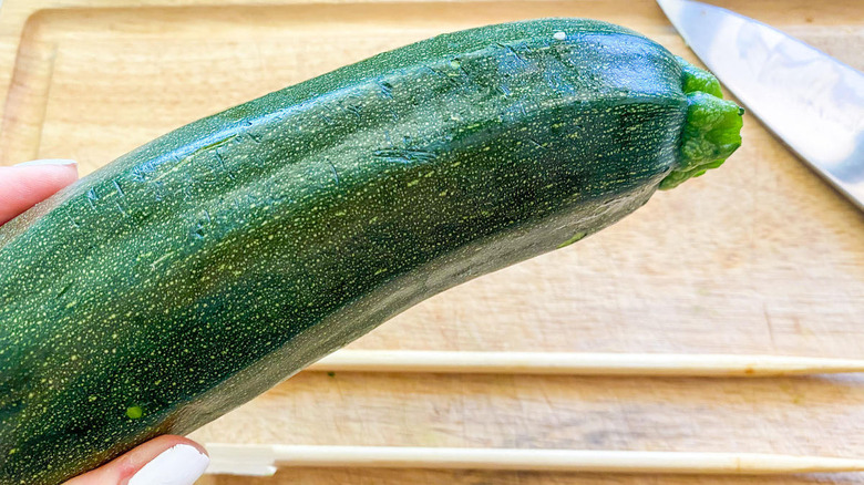 whole fresh zucchini