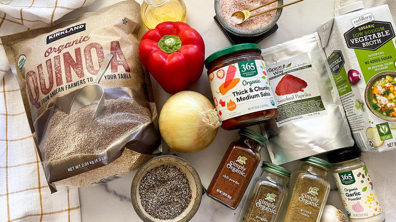 Quinoa Spanish rice ingredients