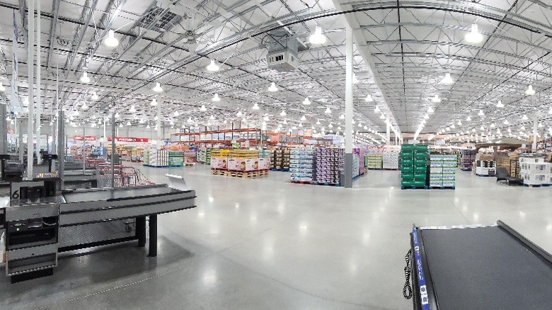 An empty Costco store