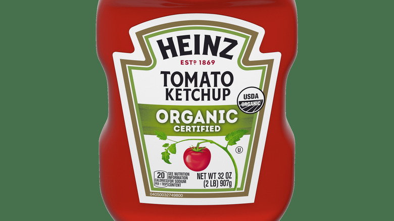 heinz organic ketchup bottle