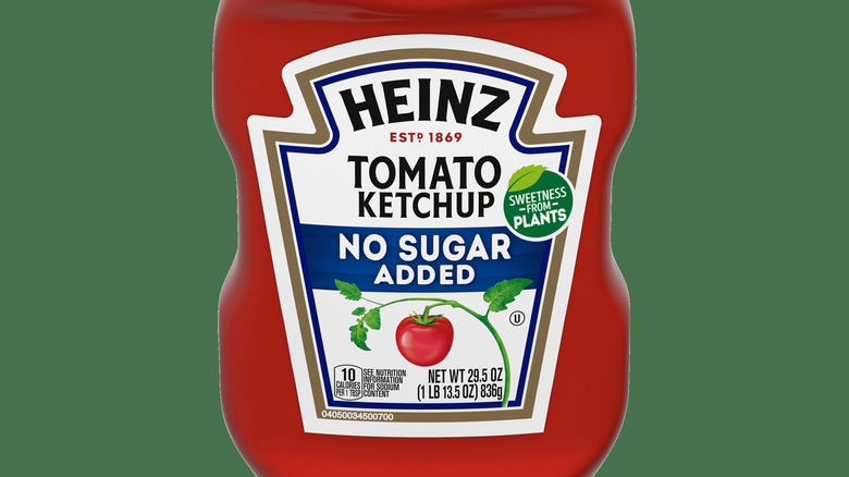 Heinz no sugar added bottle