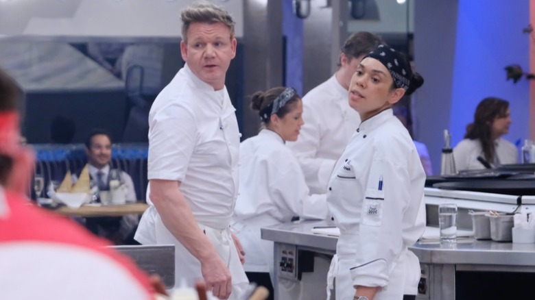 Ariel Fox working with Gordon Ramsay 