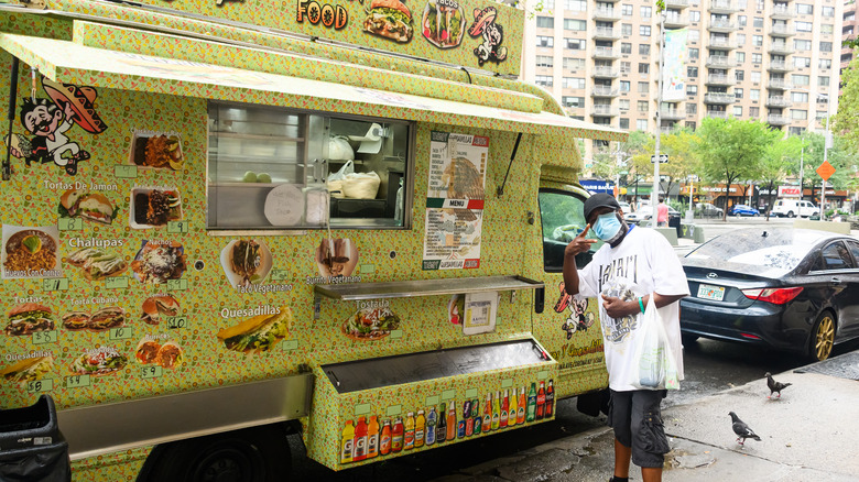 Yellow food truck