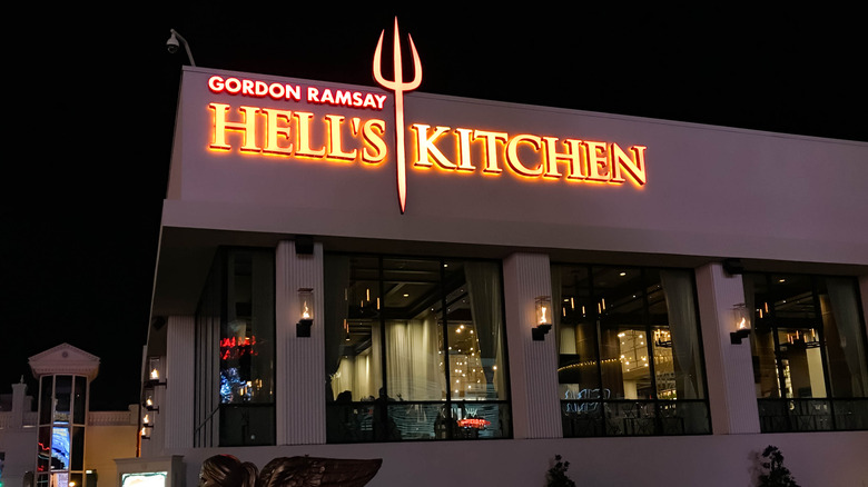 Outside Hell's Kitchen at night