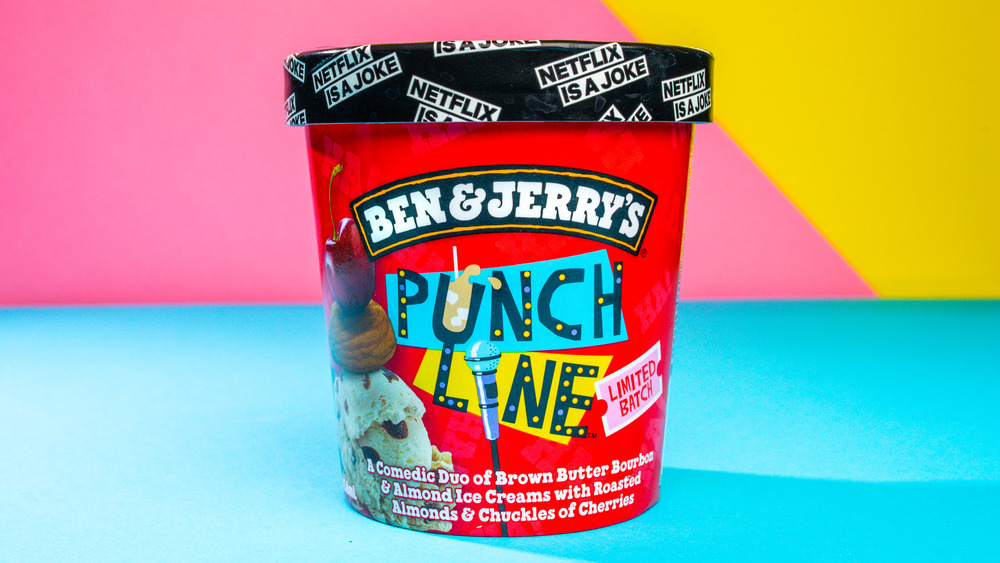 The Ben& Jerry's Punch Line... brilliant. But why choose this over Netflix & Chill'd? Peanut butter AND chocolate fudge? Perfection.