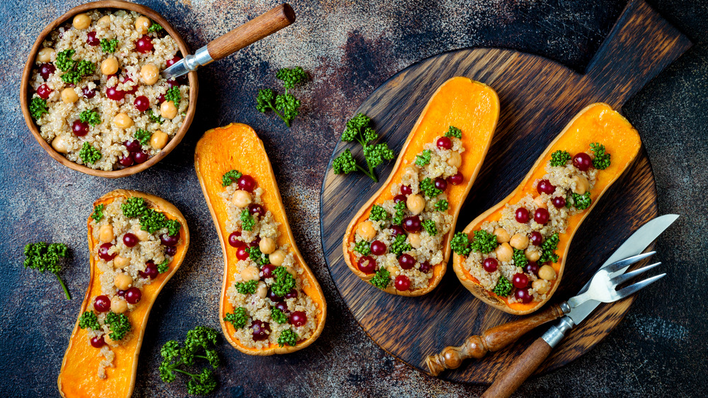 Stuffed winter squash