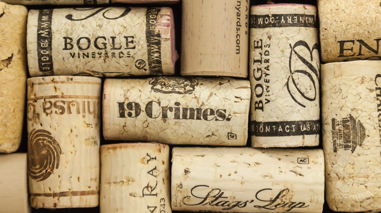 Wine corks from Treasury Wine Estates