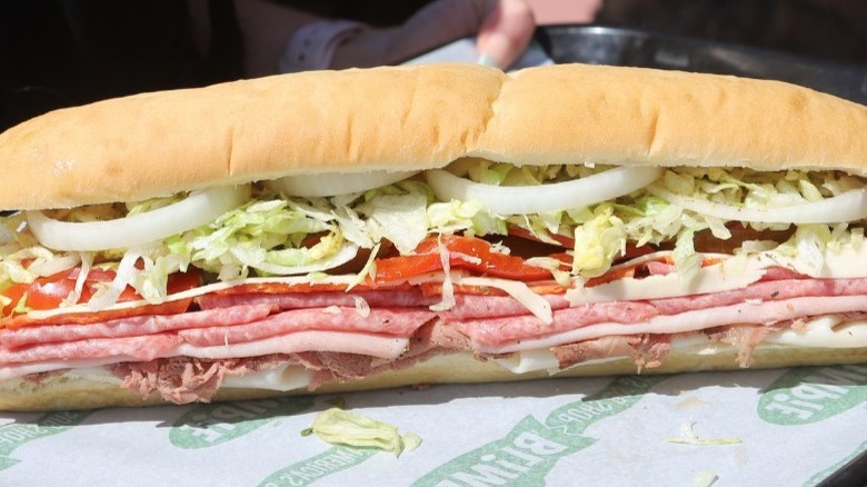 Blimpie submarine sandwich